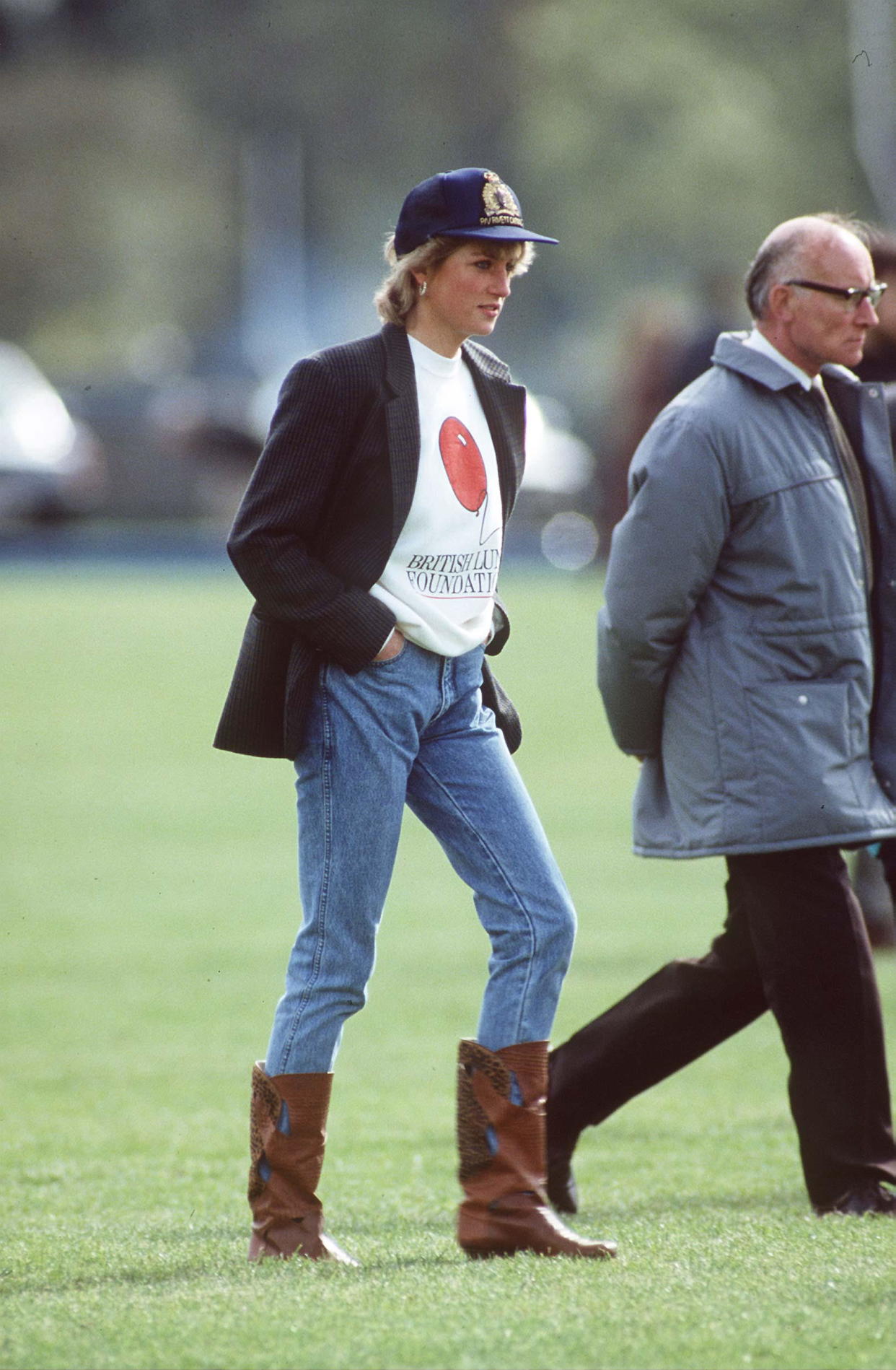 The late royal appears to be the inspiration for a number of current season trends - including big shoulders [Image: Getty]