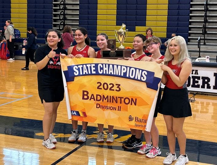 The Ironwood badminton team won the Division II 2023 state championship on Saturday.