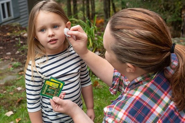 A pack of insect-repellent wipes