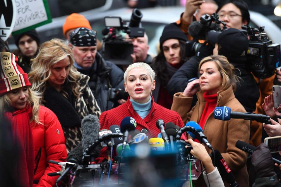 Actress Rose McGowan is one of the 80 women who came forward as Weinstein accusers (AFP via Getty Images)