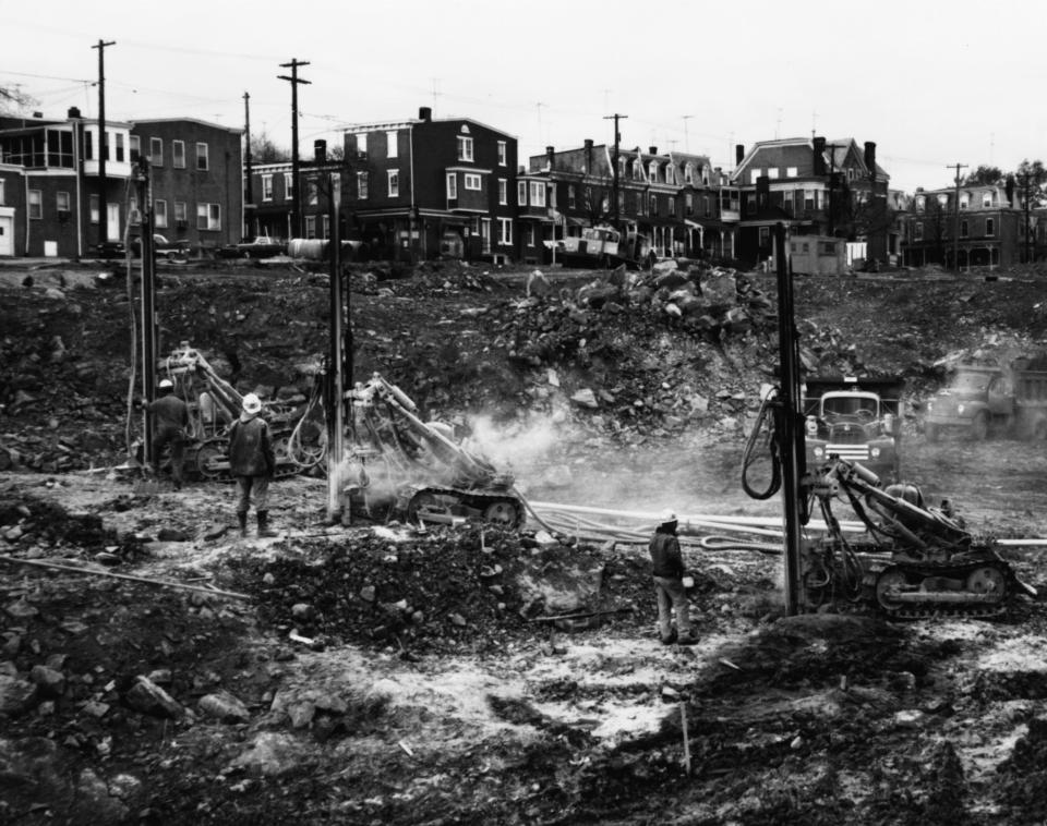 Here's a look at the I-95 construction project (the original one, that is). This Nov. 17, 1965, image shows a portion of the construction site for the new interstate, probably below Fourth Street in Wilmington.