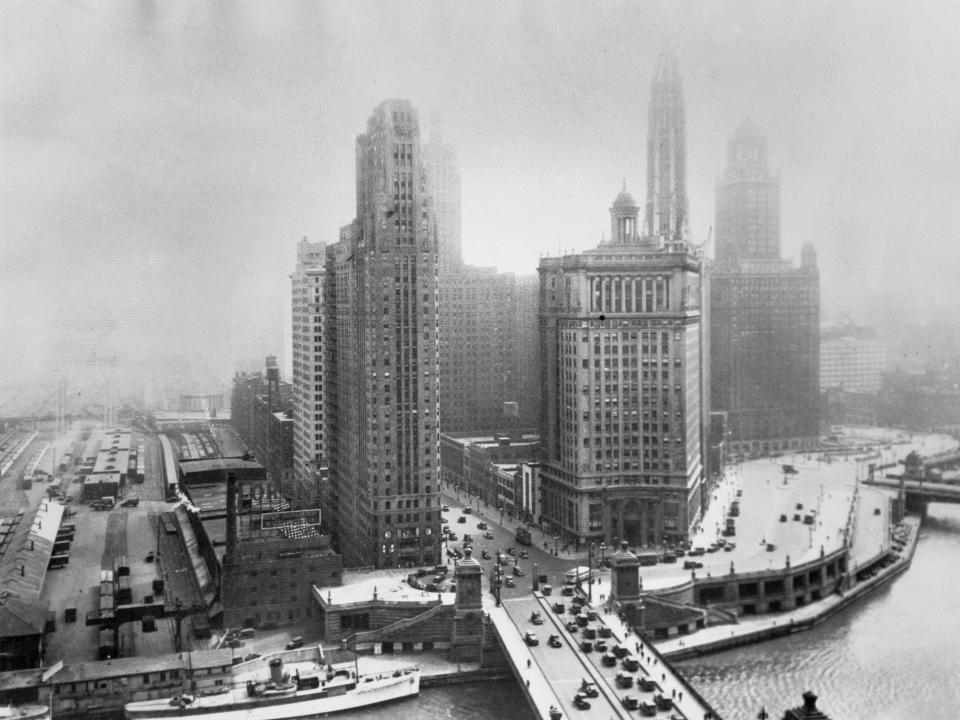 A blanket of dust, several miles thick, enveloping Chicago in 1934.