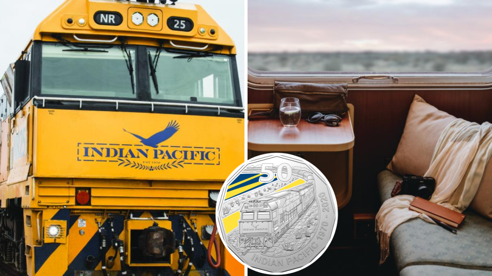 The iconic four-day train journey has been commemorated by the Royal Australian Mint. (Source: TravelOnline, supplied)