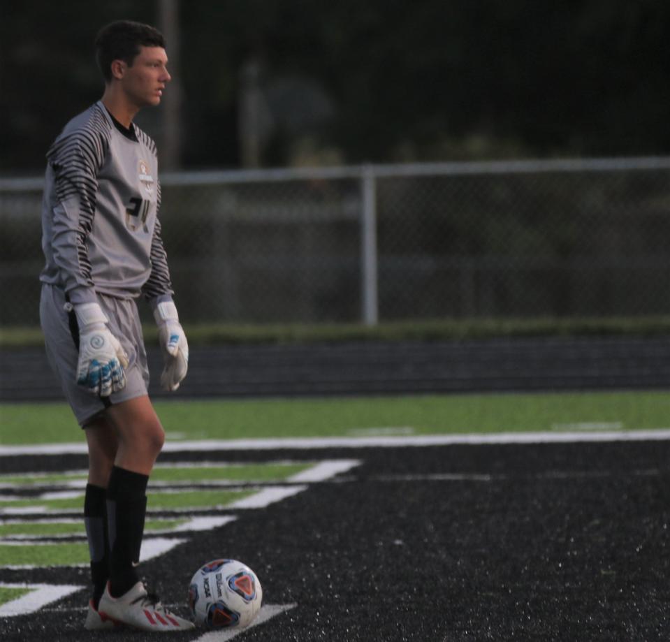 Ontario's Gage Weaver started his career as a goalkeeper before moving out into the field and becoming one of the most prolific goal-scorers in Warriors soccer history.