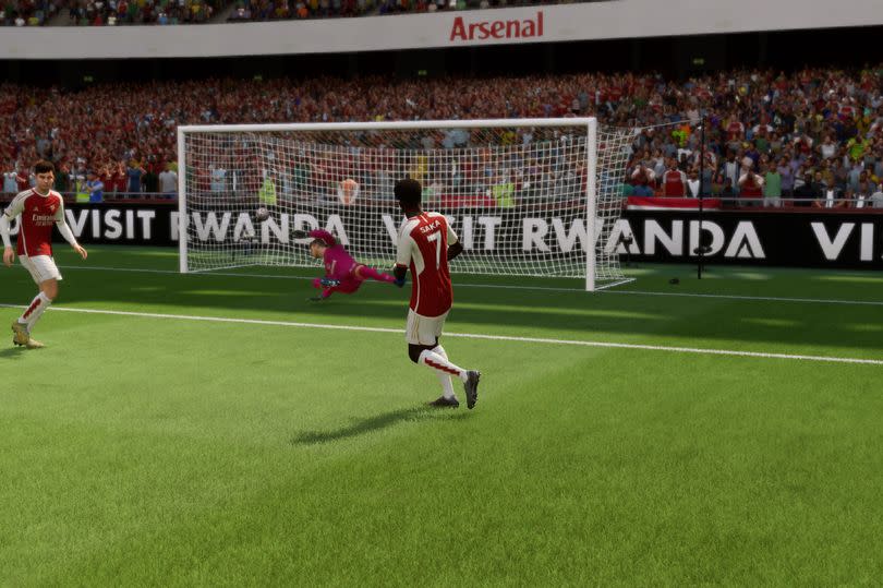 Bukayo Saka made it 2-1 to Arsenal