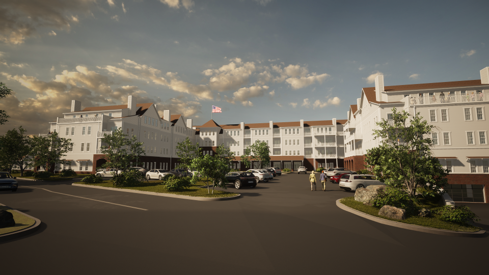 This rendering shows one view of The Westerly, a senior living community that will be built near Highway 164 and Capitol Drive in the village of Pewaukee. Construction, which began recently, could be completed by the end of 2024, or early in 2025.