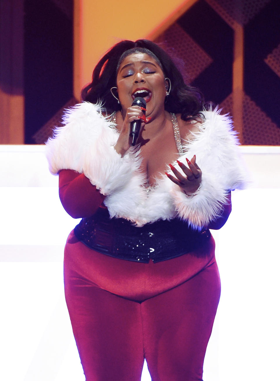 Singer Lizzo performs at Z100's iHeartRadio Jingle Ball 2019 at Madison Square Garden on Friday, Dec. 13, 2019, in New York. (Photo by Evan Agostini/Invision/AP)