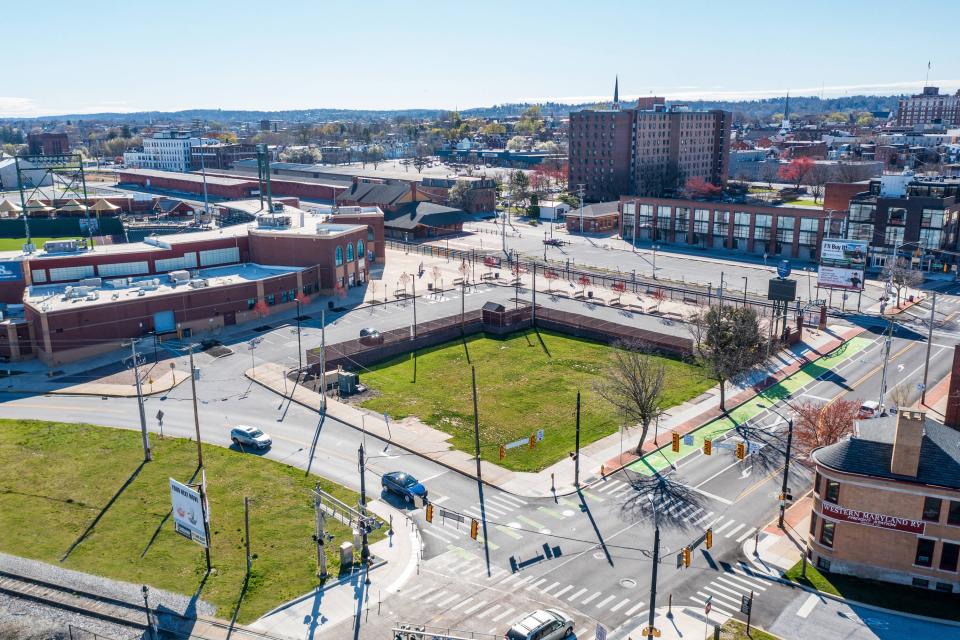 A parcel of land adjacent to WellSpan Park will be called “Ballpark Commons,” a 20,000-square-foot mixed-use building featuring hospitality and office space at the North George Street entrance to York’s downtown.