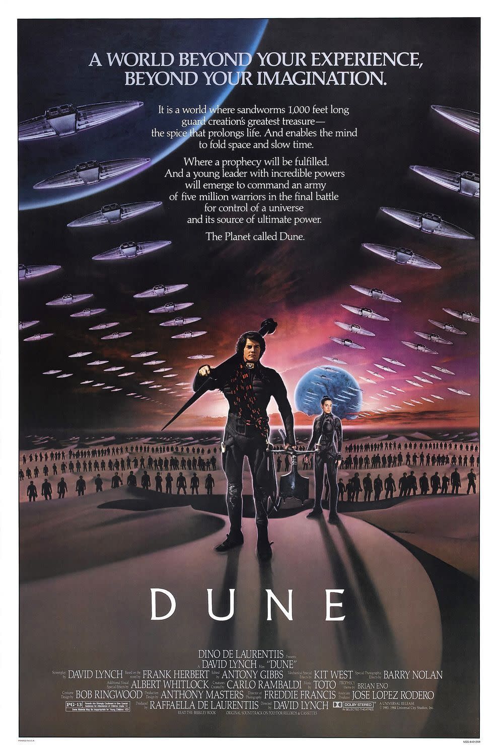 Dune 1984 Movie Poster