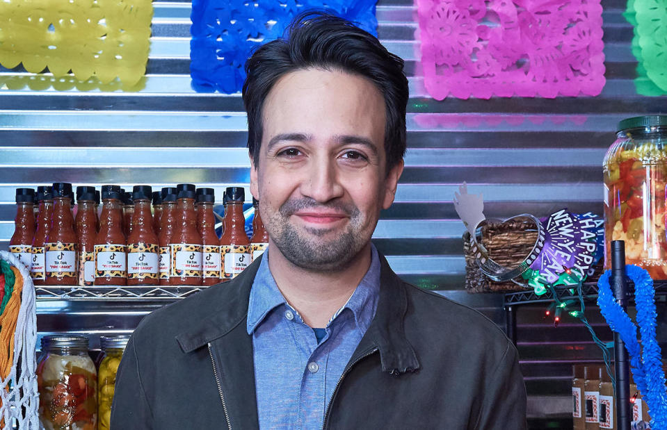 Lin-Manuel Miranda at the Warner Bros. Pictures trailer launch event for 