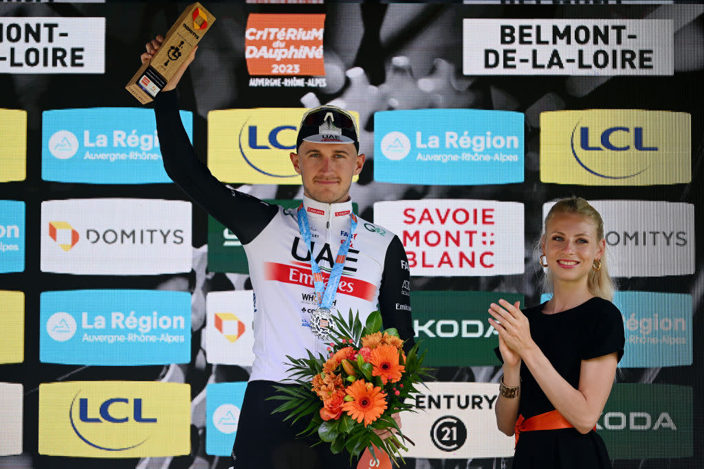  Mikkel Bjerg winner of stage 4 of the 2023 Critérium du Dauphiné 