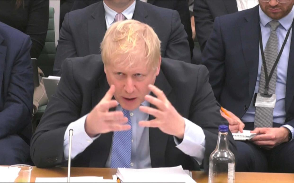 Boris Johnson addressed the Privileges Committee - Unpixs