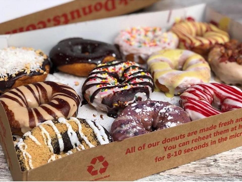 Duck Donuts serves cake doughnuts that are made-to-order.