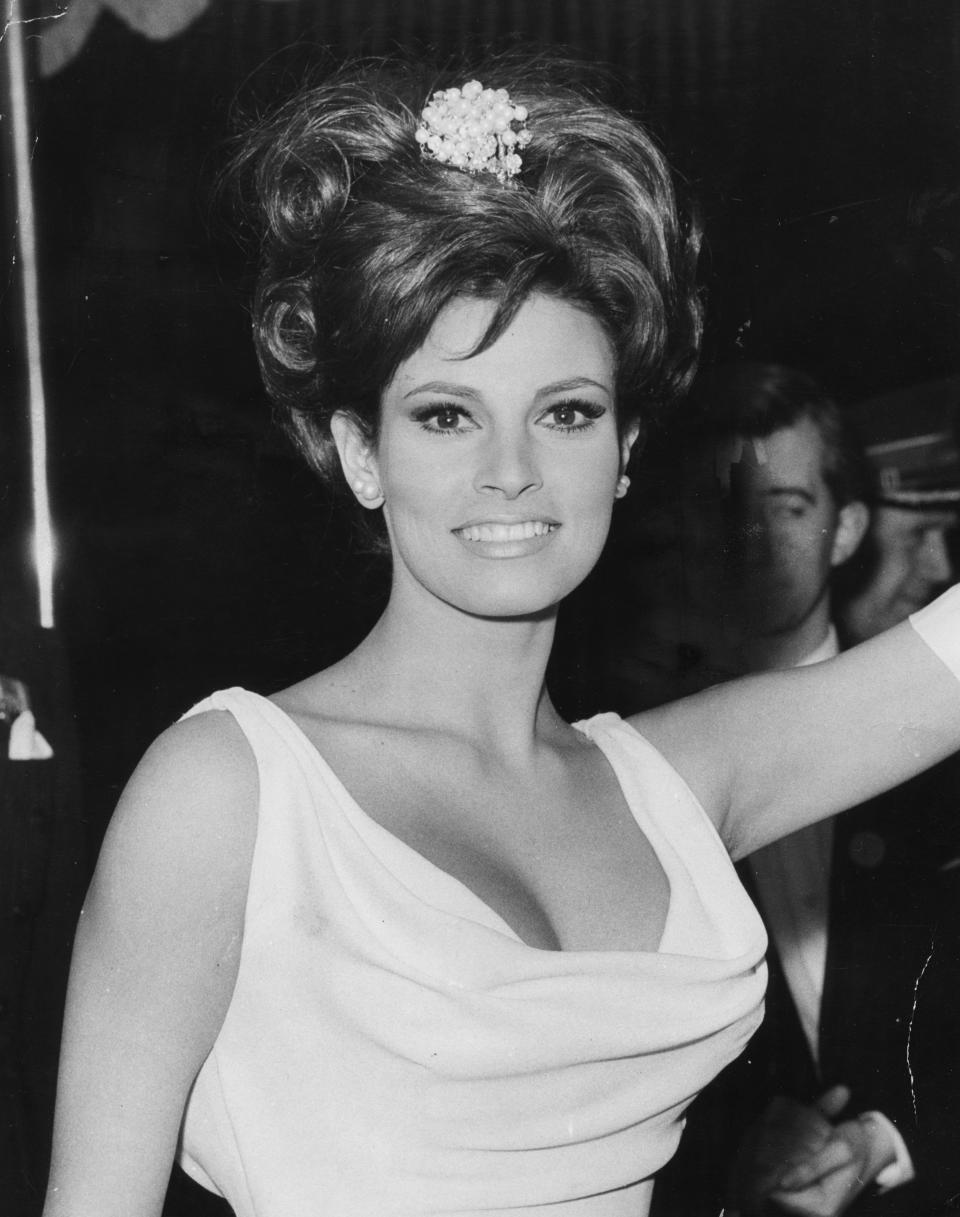 Actress Raquel Welch has died at the age of 82 after a brief illness Actress Raquel Welch attending the Royal Film Performance at the Odeon, Leicester Square, London, March 14th 1966. 