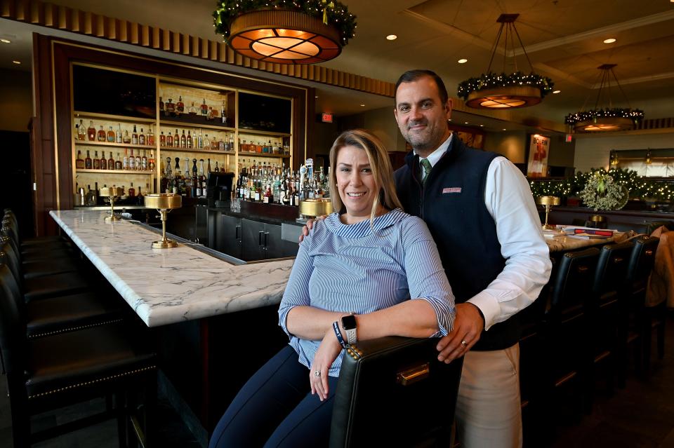 WORCESTER - One Eleven Chop House owners Caitlyn and Keith Carolan.