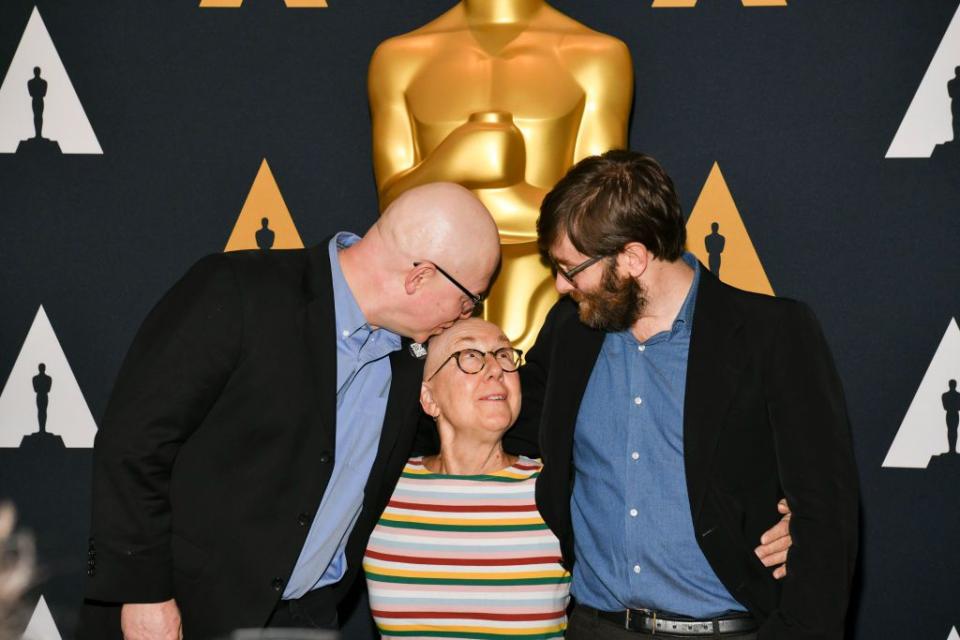 LOS ANGELES, CALIFORNIA - FEBRUARY 04: (L-R) Steven Bognar, Julia Reichert, and Jeff Reichert attend Oscars Week: Documentaries at the Samuel Goldwyn Theater on February 04, 2020 in Beverly Hills, California. (Photo by Rodin Eckenroth/Getty Images)