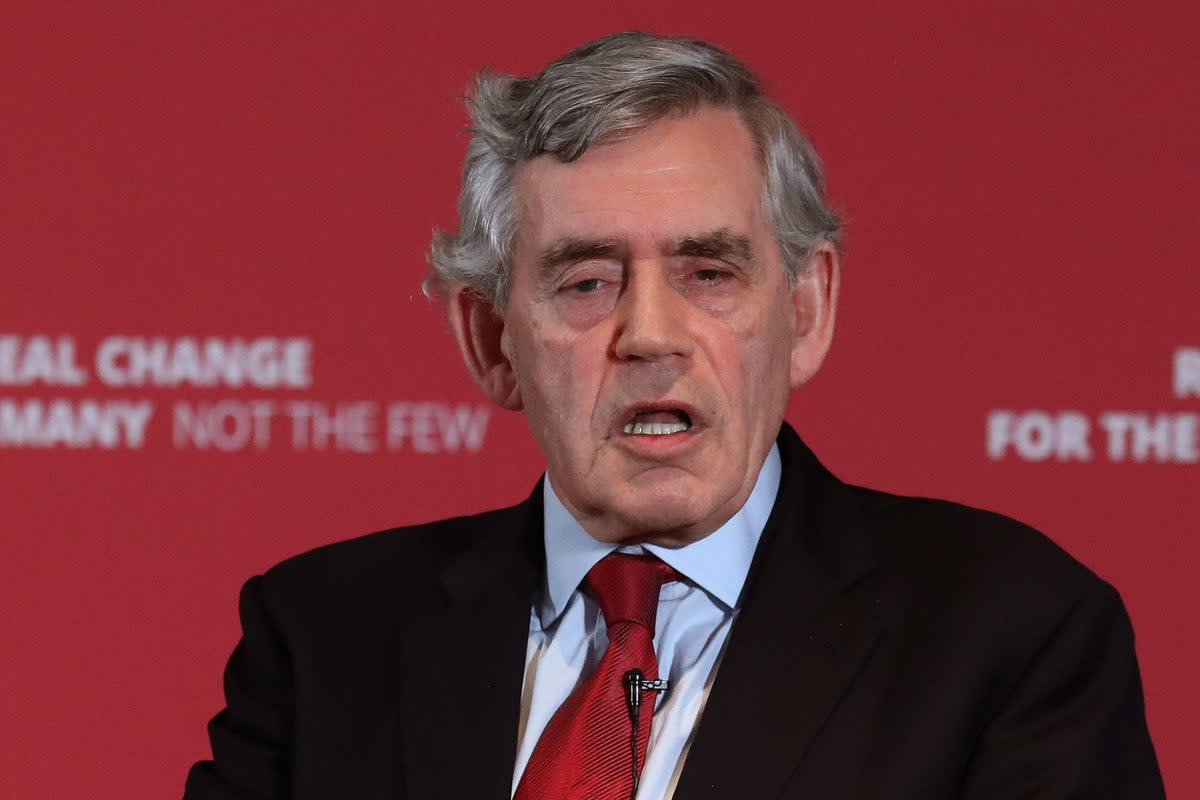 Gordon Brown’s work looking at the future of the UK is ‘nearing completion’ the Labour conference will be told (Andrew Milligan/PA)