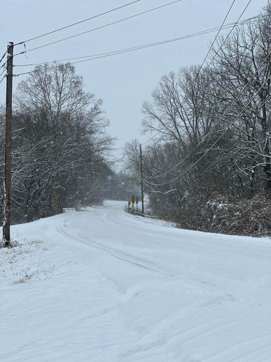 Snow in Giles County (Courtesy: Giles County Fire and Rescue)