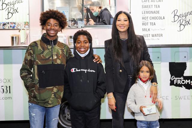 Kimora Lee Simmons Has 'Special Night' with Her Three Sons Serving  'Friendsgiving' Meals: Photos