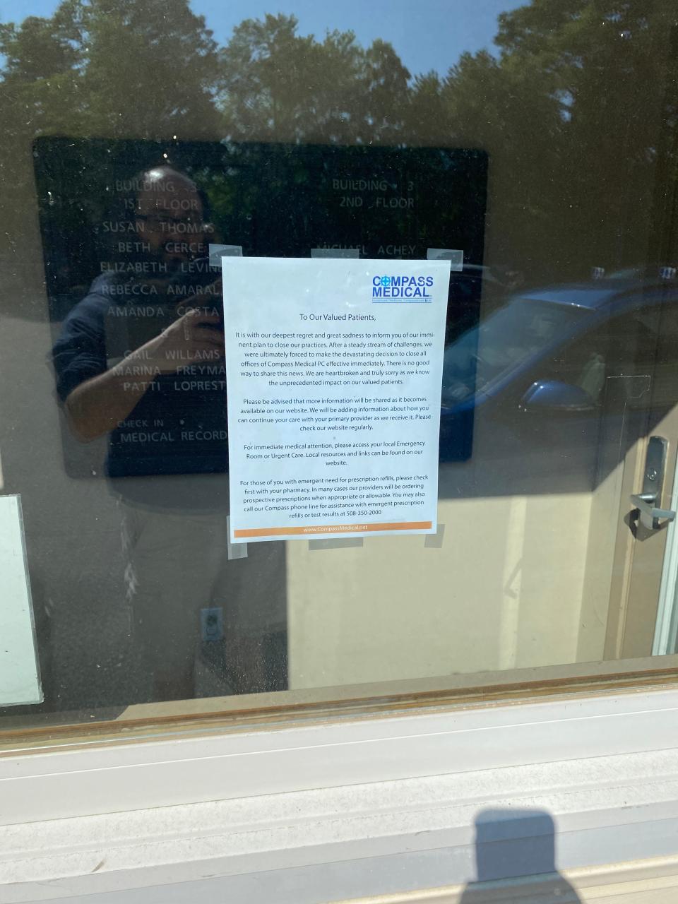 Compass Medical's Taunton facility, located at 152 Dean St., seen here on Thursday, June 1, 2023, closed down abruptly on May 31, 2023, along with every branch location.