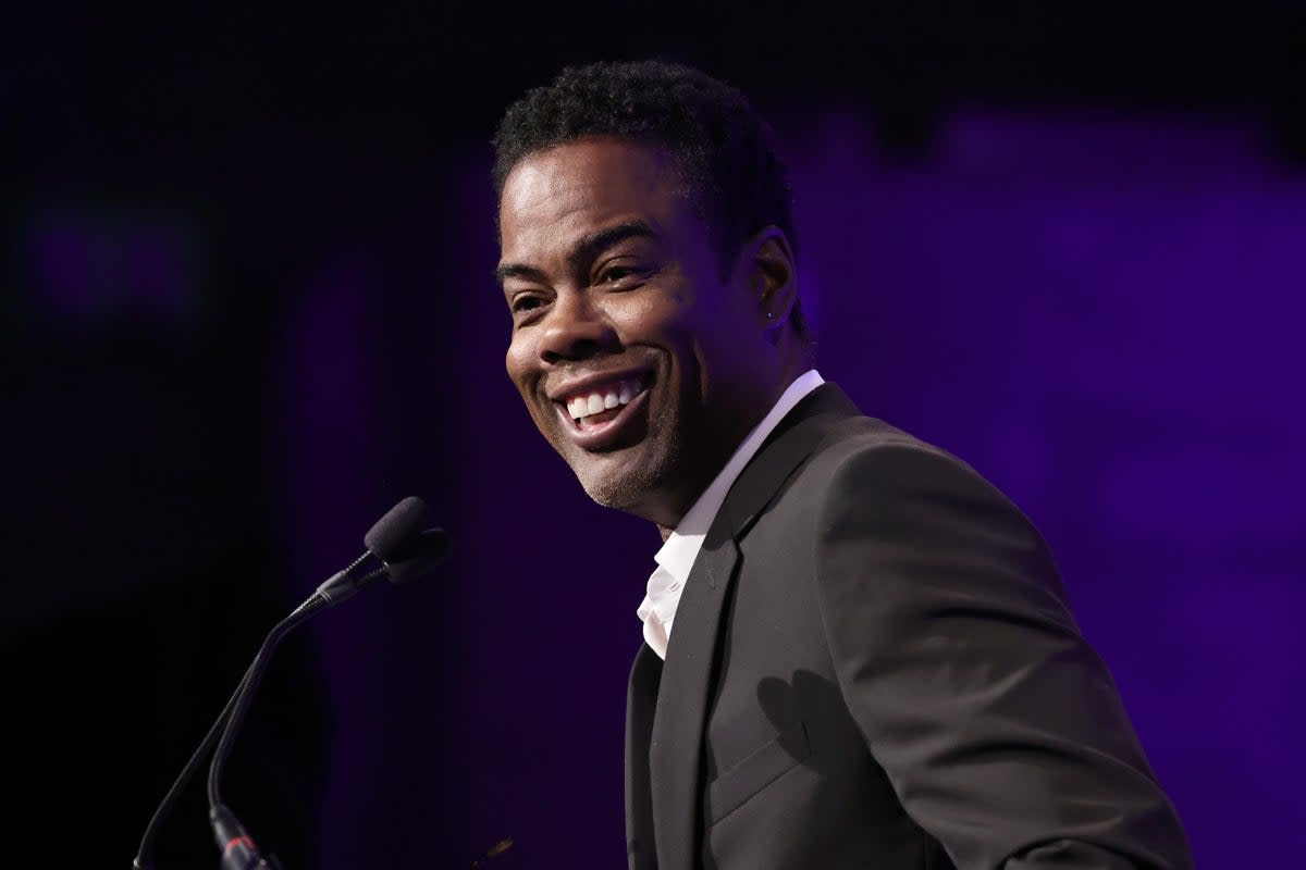 Chris Rock has been slammed after making a ‘tasteless’ joke about Will Smith slapping him at this year’s Oscars  (Getty Images for National Board )