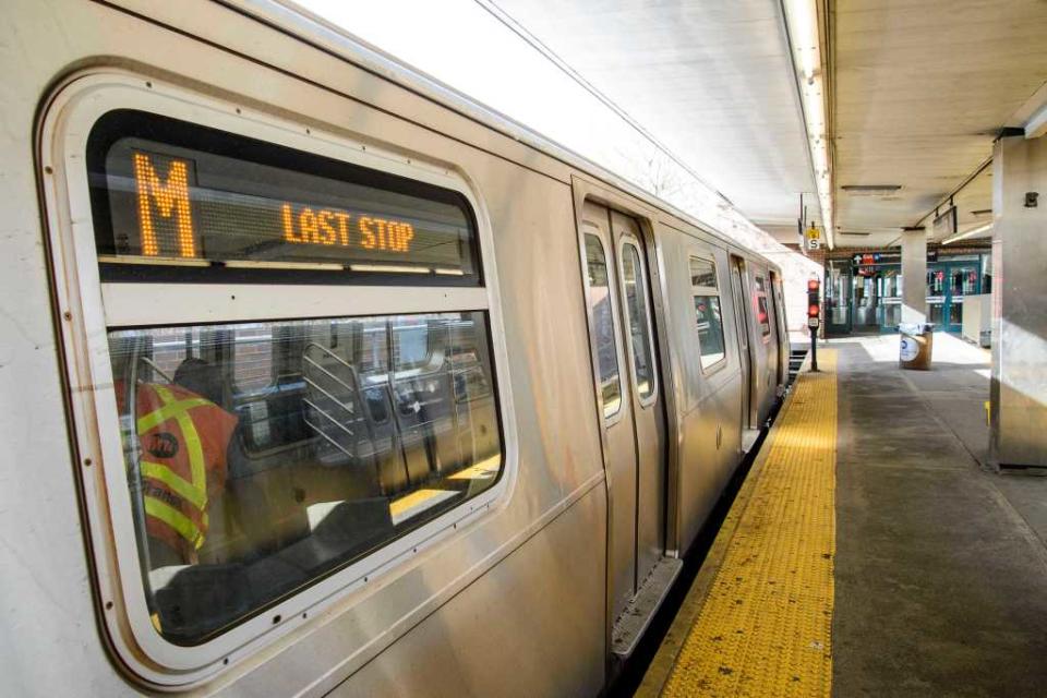 The MTA operator, 38, was clearing the M train at the last stop when the brute tackled him, cops said. Stefano Giovannini