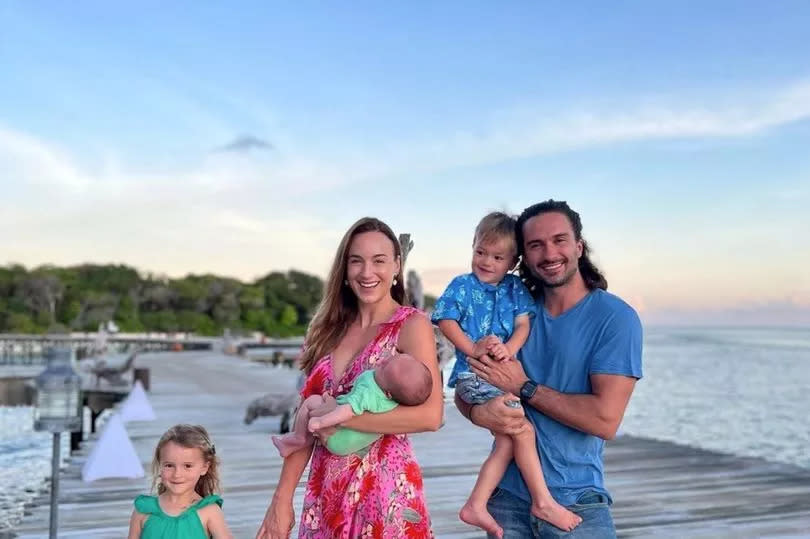 Joe is a dad of three with wife Rosie