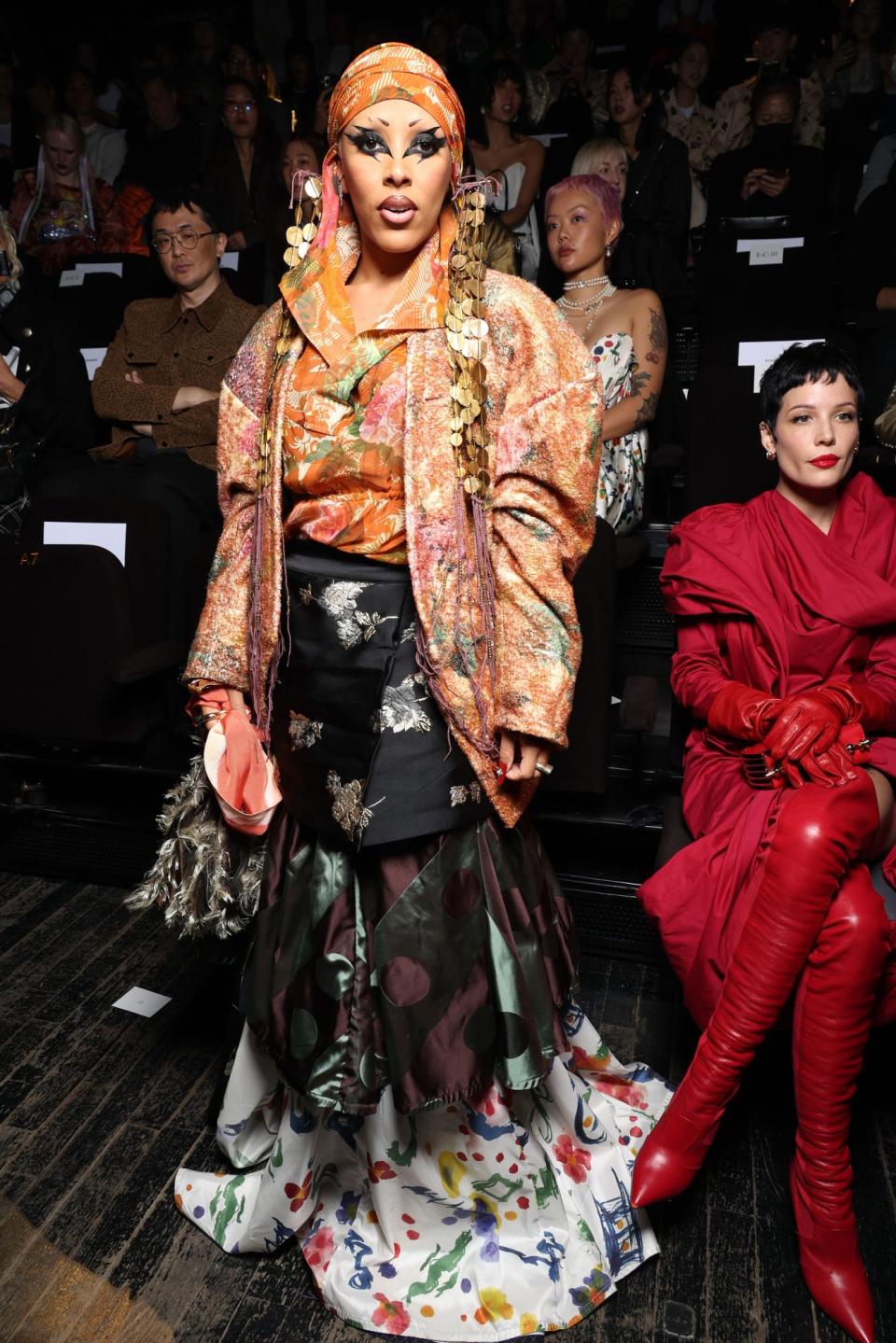 <p>Doja Cat attends the Vivienne Westwood womenswear spring/summer 2023 show as part of Paris Fashion Week on Oct. 1 in France.</p>