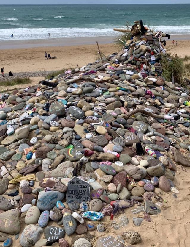 Harry Potter fans urged not add to Dobby's memorial at Pembrokeshire beach  - Yahoo Sport