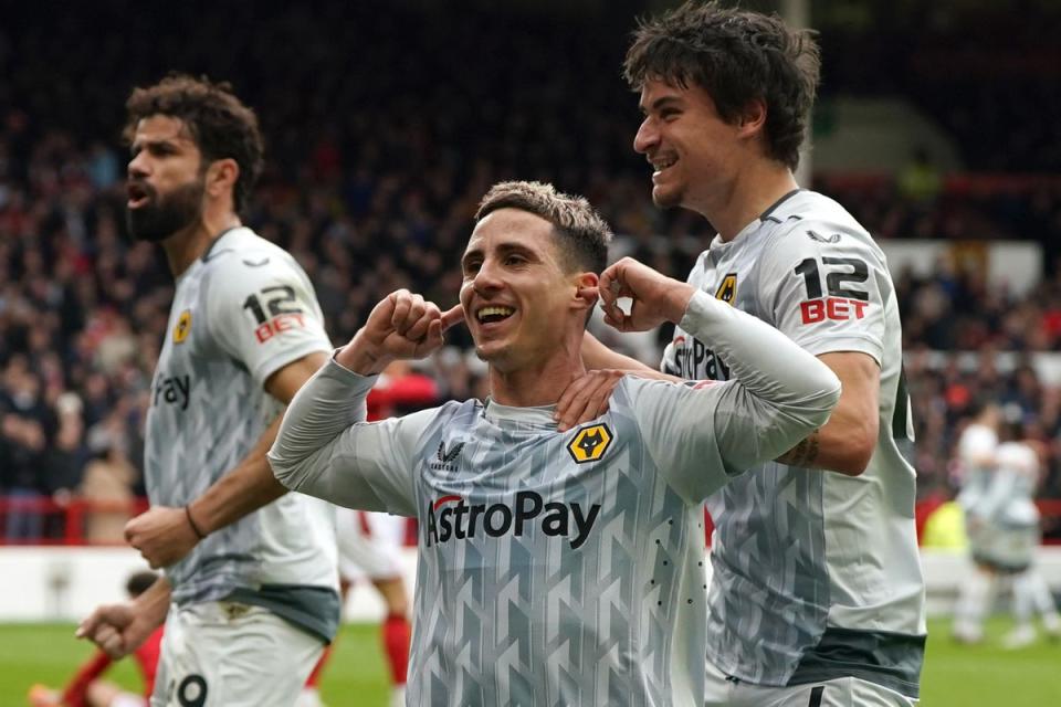 Daniel Podence (centre) has been charged by the FA (Nick Potts/PA) (PA Wire)