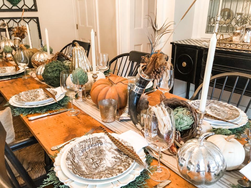 The Isacs Thanksgiving table