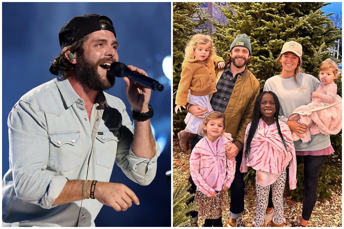 Thomas Rhett has vowed not to push his daughters into following him into a career in music  (ES Composite)