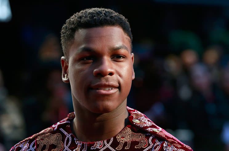 LONDON, ENGLAND - OCTOBER 09: John Boyega attends the 'Queen Of Katwe' Virgin Atlantic Gala screening during the 60th BFI London Film Festival at Odeon Leicester Square on October 9, 2016 in London, England. (Photo by John Phillips/Getty Images for BFI)