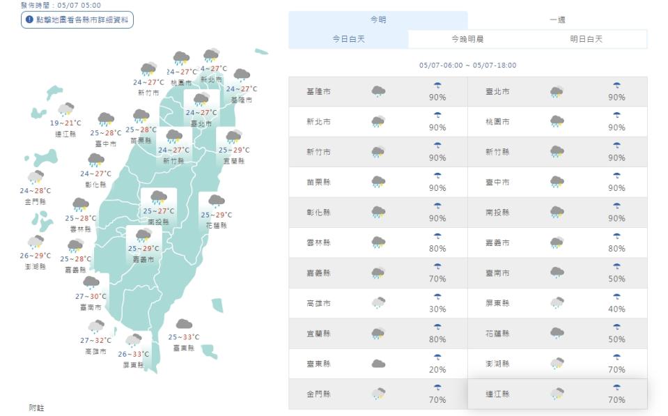 （圖取自中央氣象局網站）