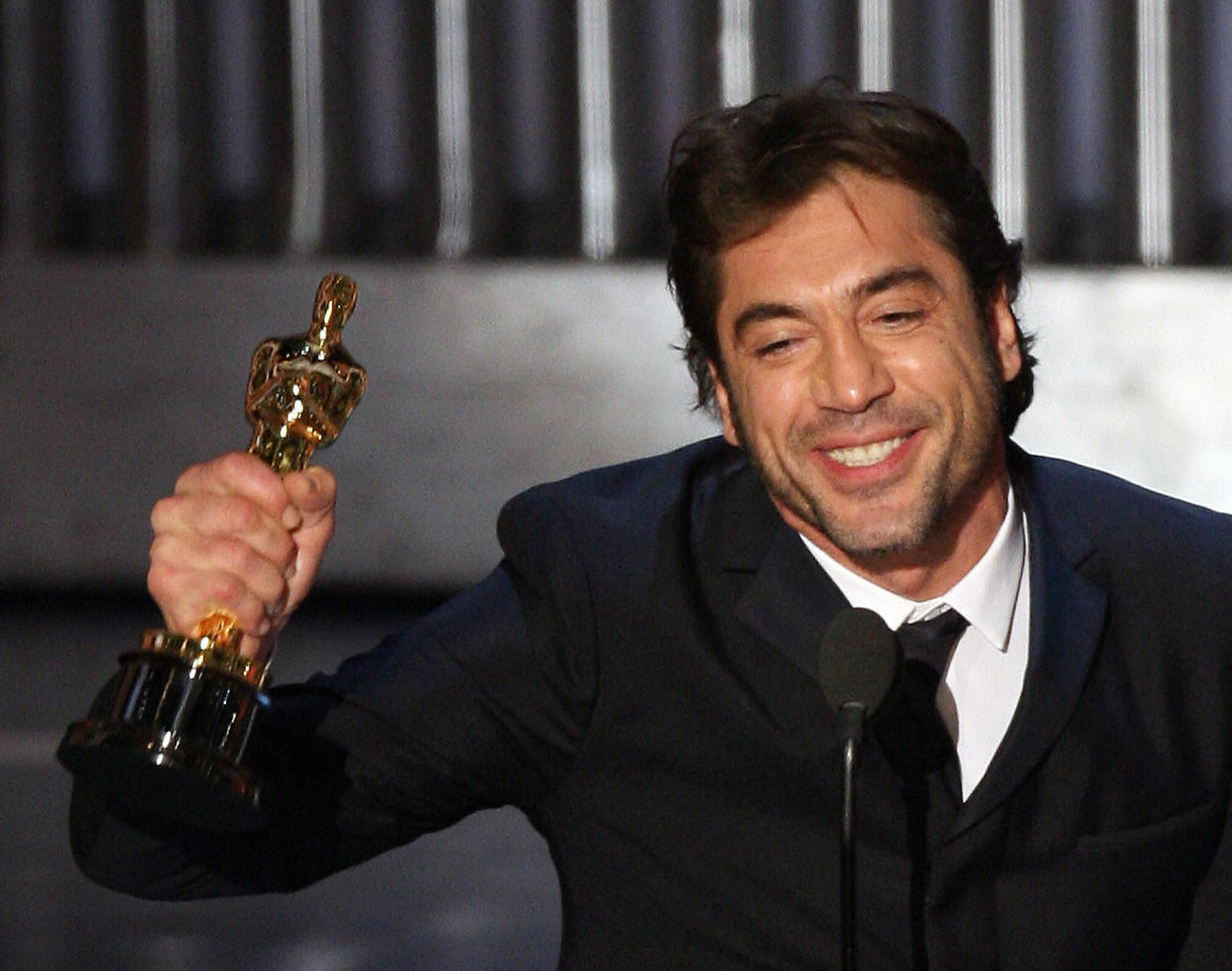 Javier Bardem ganó el Óscar a Mejor Actor de reparto en 2008 por su trabajo en Sin lugar para los débiles de los hermanos Coen (Foto: GABRIEL BOUYS/AFP via Getty Images)