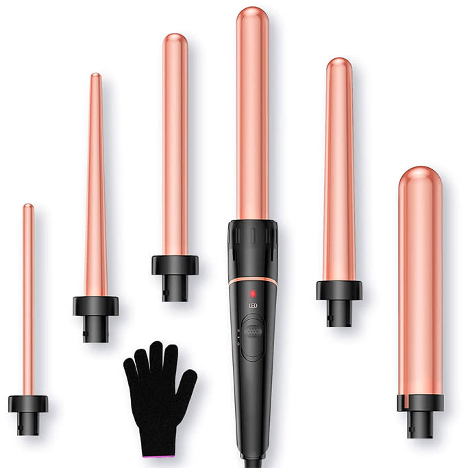  Bestope Curling Iron Set 6-in-1 Curling Wand