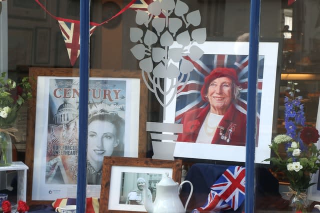 A display at the Nutmeg Cafe in Ditchling 