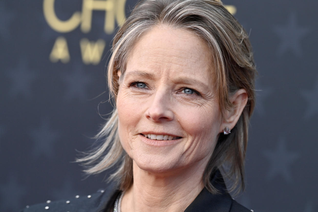 SANTA MONICA, CALIFORNIA - JANUARY 14: Jodie Foster attends the 29th Annual Critics Choice Awards at Barker Hangar on January 14, 2024 in Santa Monica, California. (Photo by Axelle/Bauer-Griffin/FilmMagic)