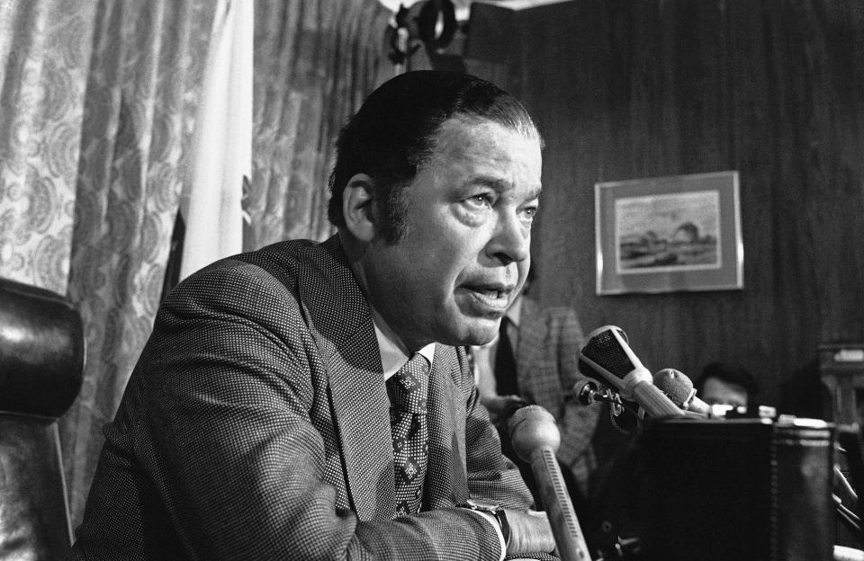 Sen. Edward Brooke (R-Mass.), the first black man elected to the chamber by popular vote, was a supporter of busing. (Photo: ASSOCIATED PRESS)