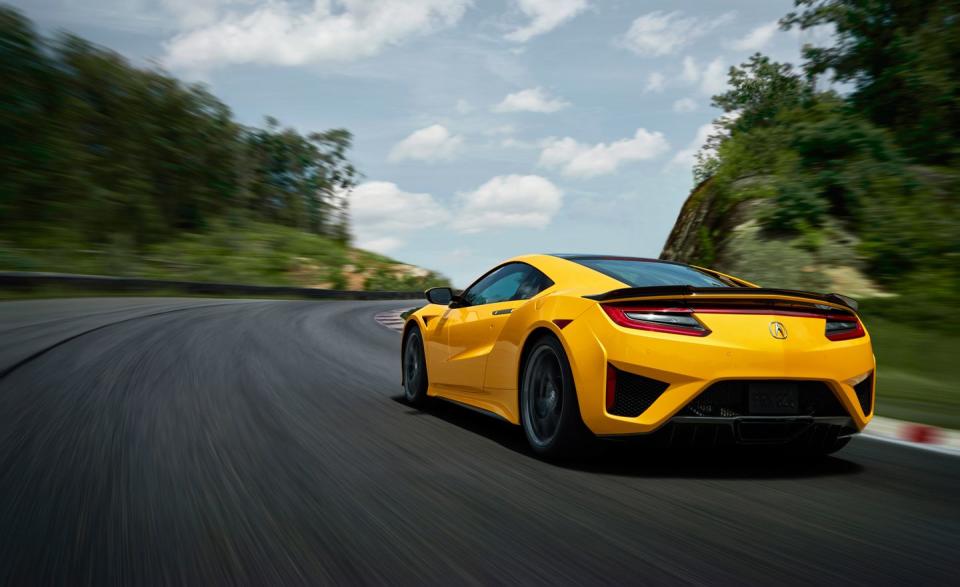 View Photos of the 2020 Acura NSX in Indy Yellow Pearl