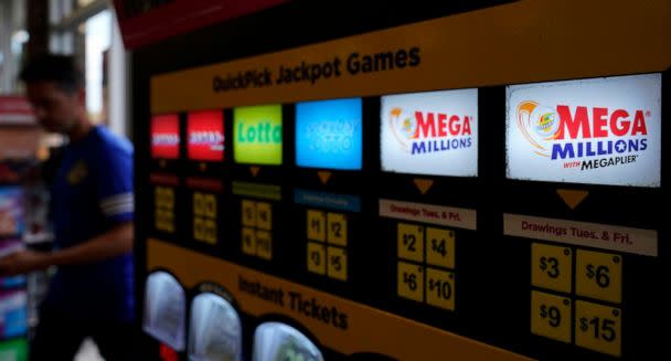 PHOTO: A lottery ticket vending machine sits in a convenience store, July 21, 2022, in Northbrook, Ill. (Nam Y. Huh/AP)