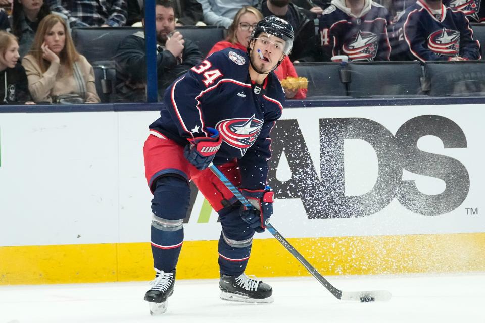 Blue Jackets center Cole Sillinger has also changed his number from 34 to 4, a nod to his favorite player growing up, Taylor Hall.