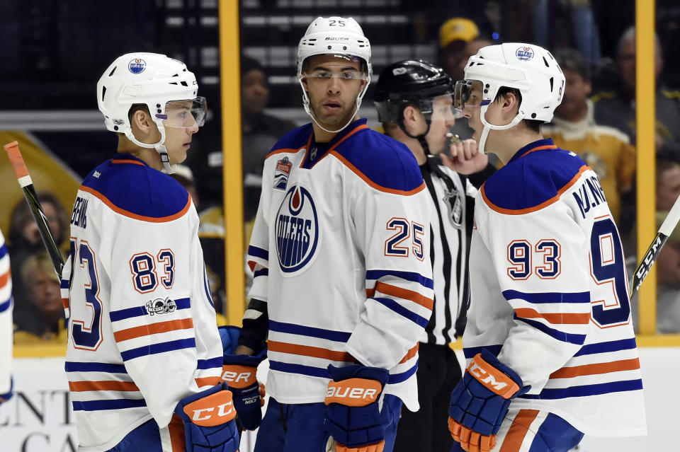 Darnell Nurse isn’t short on motivating factors entering his third NHL season. (AP Photo/Mark Zaleski)