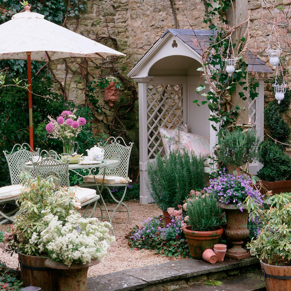 Set the scene with a charming arbour