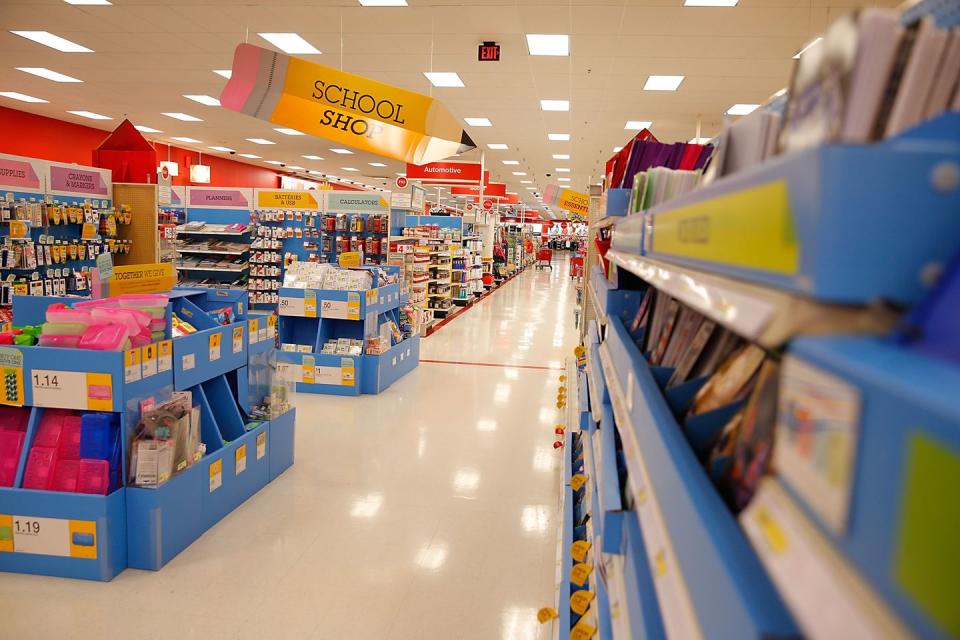 <p>Don't just shop for classroom essentials. "While things are on sale and handy, stock up on glue sticks, markers, paper, sticky notes, and pencils." — <em>Melissa Taylor, former elementary school teacher and literacy trainer; <a href="https://imaginationsoup.net/tips-back-school-shopping-helps-students-need/" rel="nofollow noopener" target="_blank" data-ylk="slk:Imagination Soup;elm:context_link;itc:0;sec:content-canvas" class="link ">Imagination Soup</a></em></p>