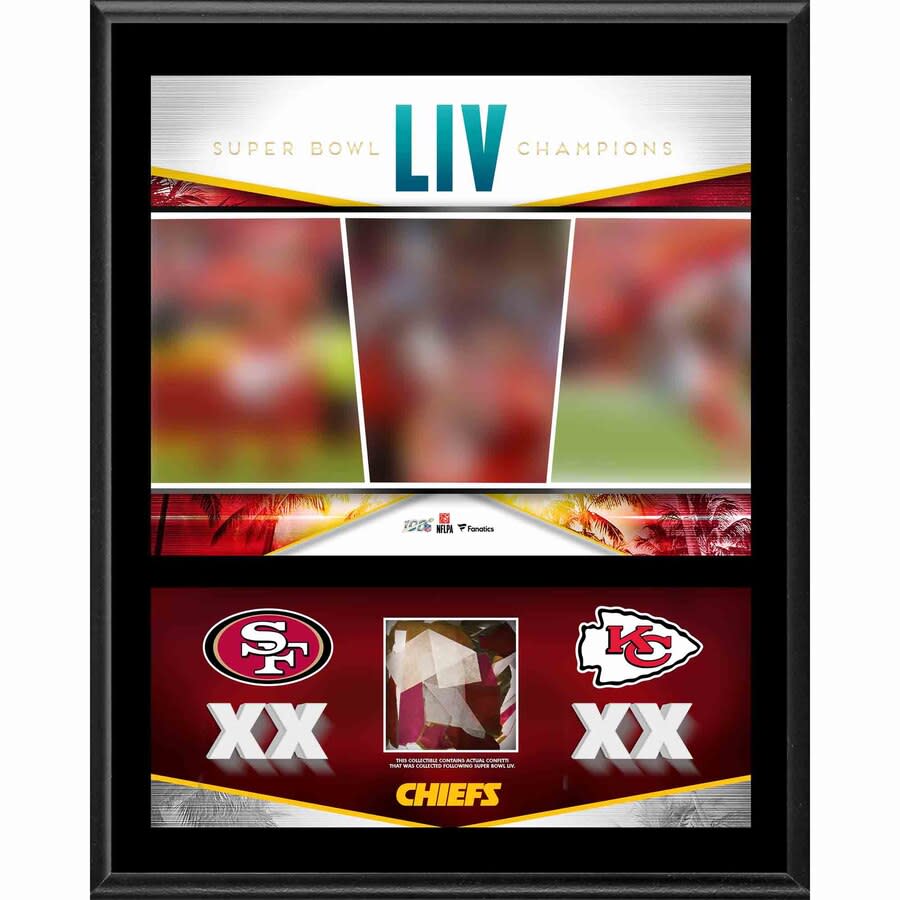 SB LIV plaque with confetti