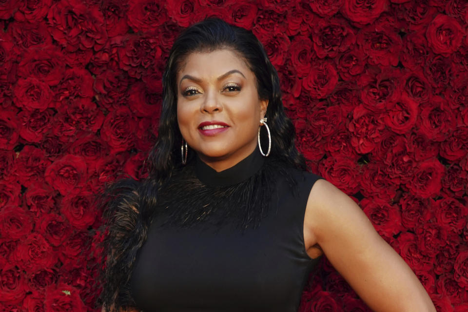 Taraji P. Henson poses for a photo on the red carpet at the grand opening of Tyler Perry Studios on Saturday, Oct. 5, 2019, in Atlanta. (Photo by Elijah Nouvelage/Invision/AP)