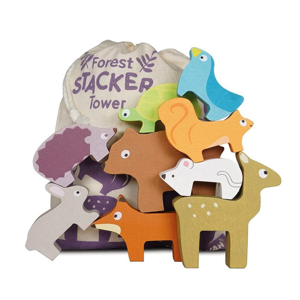 14) Wooden Petilou Forest Stacker Puzzle