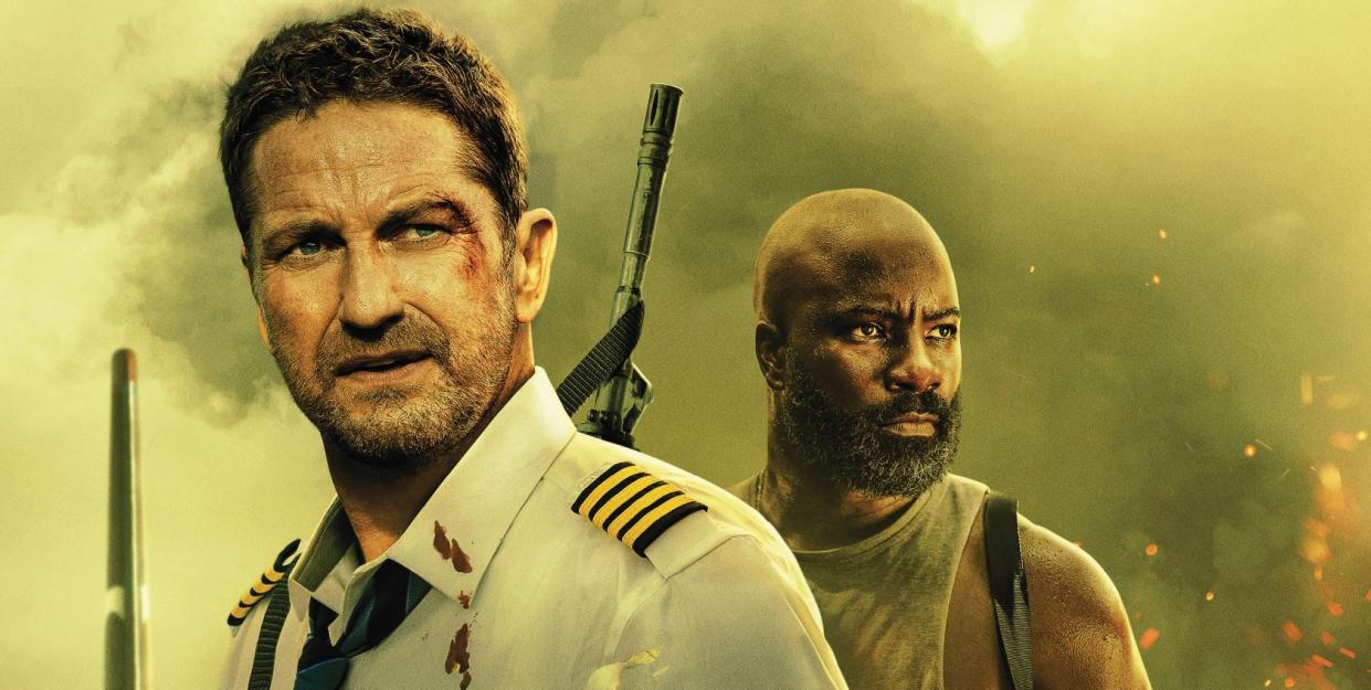 plane poster gerard butler mike colter