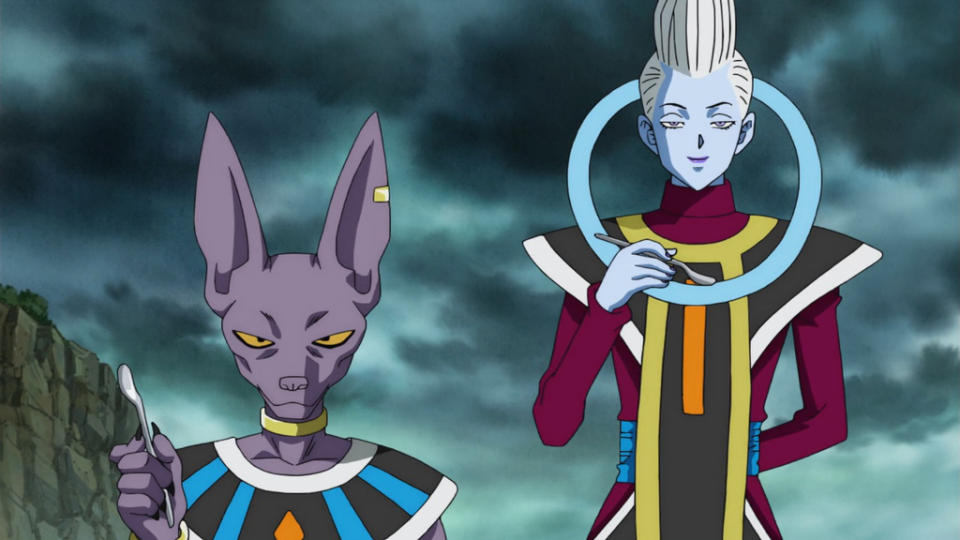 Beerus and Whis in <em>Dragon Ball Z Kai</em>. (Photo: Fuji TV/Adult Swim)